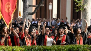 undergraduate students at graduation
