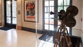 historic camera in a display