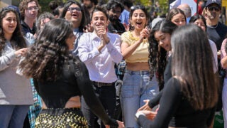 Arab American Heritage Month: Students enjoy belly dancers performance