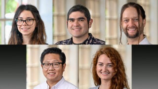 USC sustainability fellows: Katherine Baker, David Bañuelas, Matthew Coopilton, Jason Niu, Anna Vinton