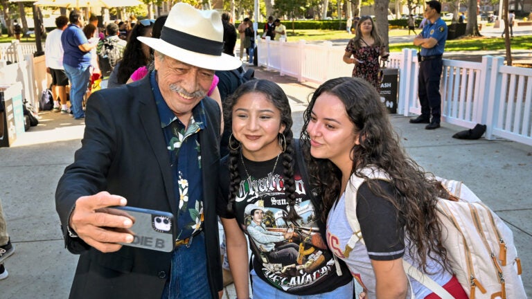 USC Latinx/e Heritage Month closing event: Edward James Olmos with Emily Amador and Genesis Cruz