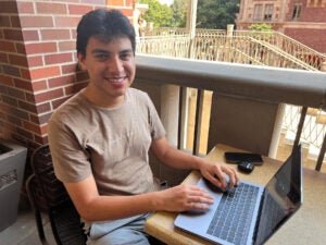 USC enrollment: student Victor Ceja