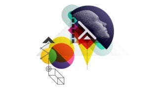 Illustration of a robot with geometry