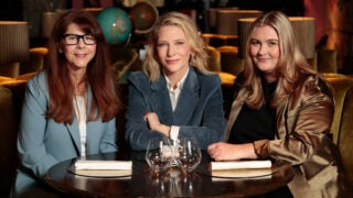 Stacy L. Smith, Cate Blanchett and Coco Francin