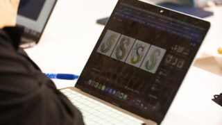 Person using computer