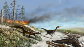 Illustration: Late Triassic ecosystem