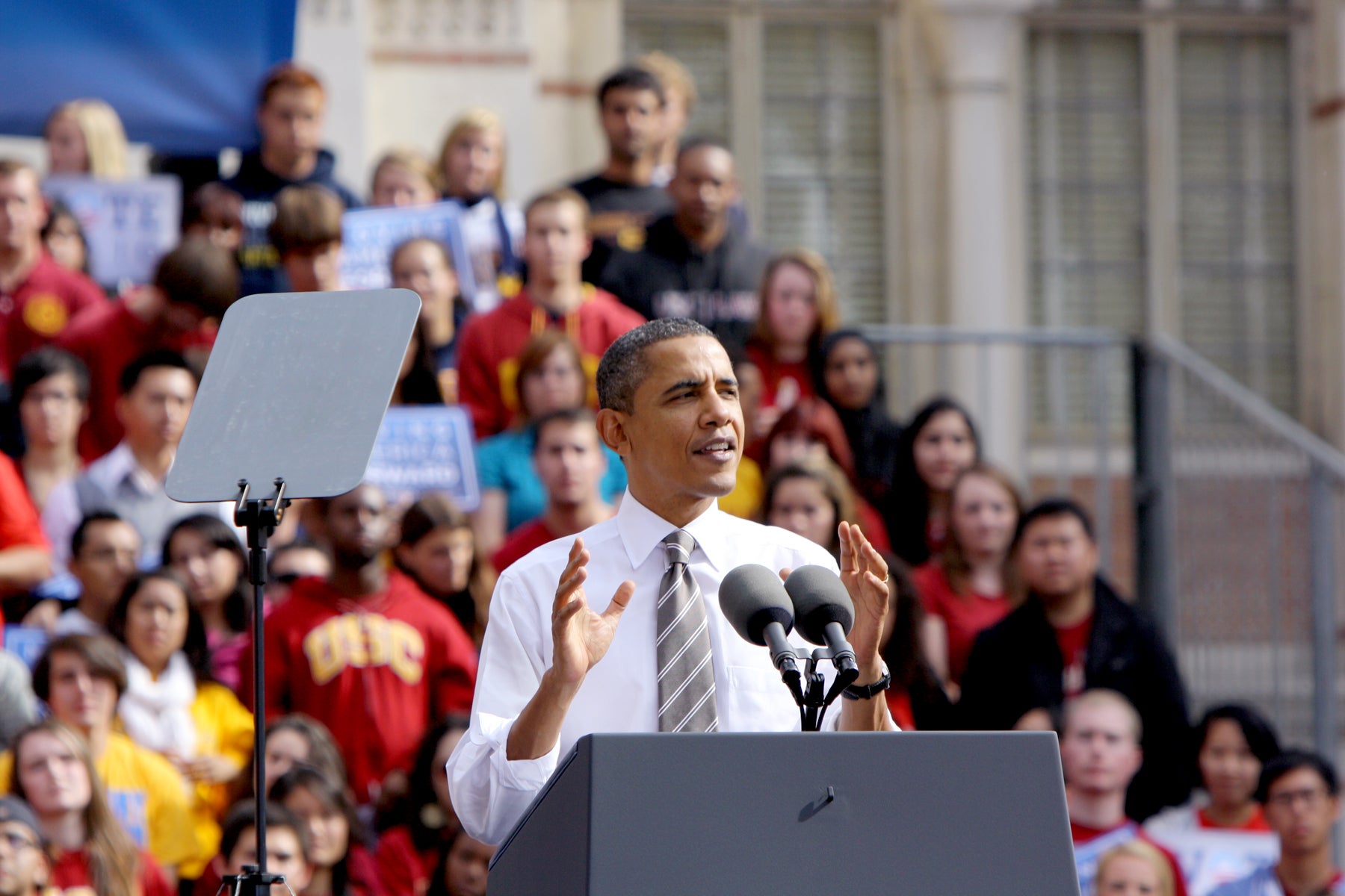President Obama visits USC