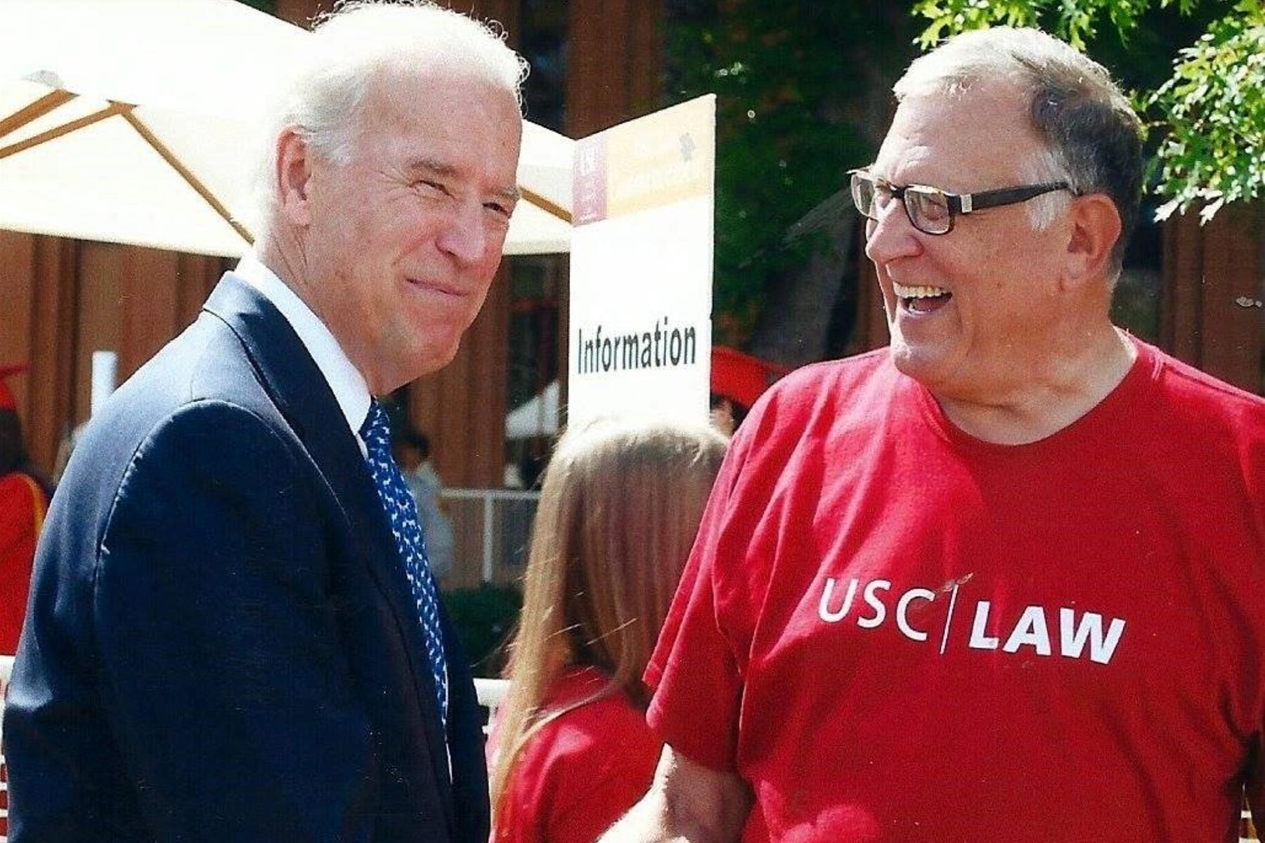 Joe Biden and USC Gould’s Bill Givens
