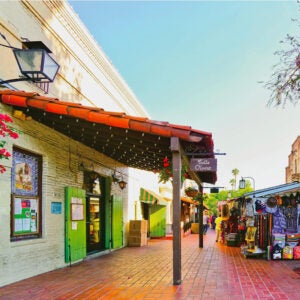 Photograph of Olvera Street alley way