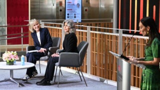 Jane Fonda at USC Annenberg with Willow Bay and Allison Agsten