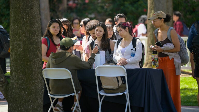 Asian American & Pacific Islander Heritage Month kickoff: Students visit information booths