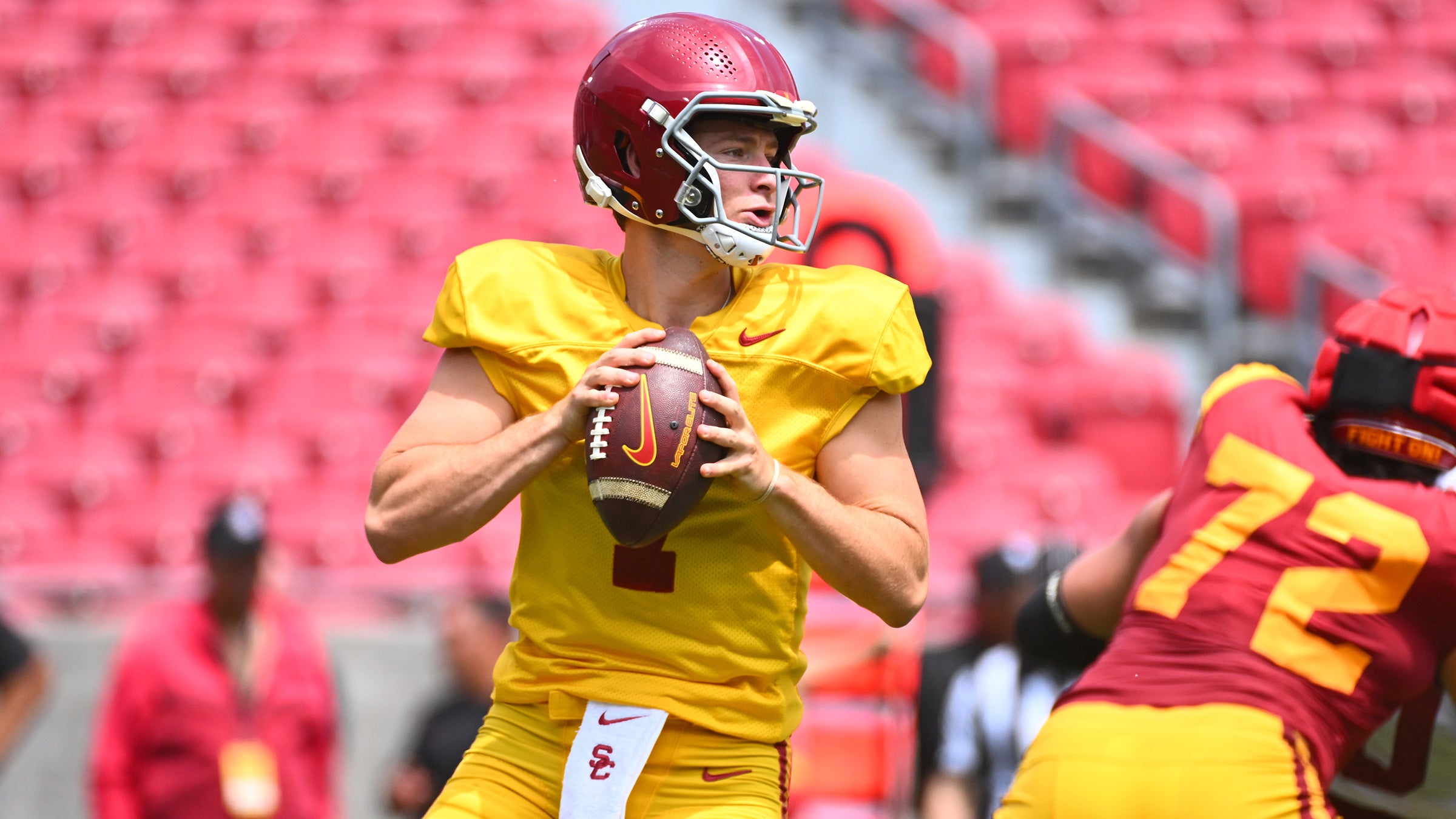 USC fans get first look at Big Ten Trojans during spring football game