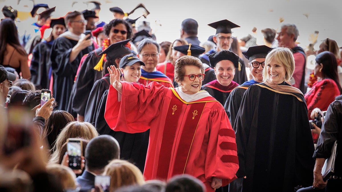 USC 2024 commencement: Billie Jean King and Willow Bay