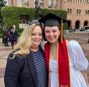 USC 2024 commencement: Willow and Paula Ransom