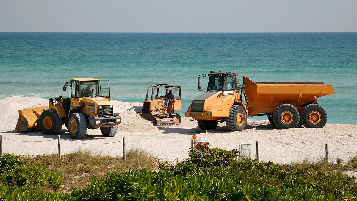 Coastal erosion: Beach renourishment