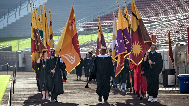 USC fall new student convocation: flag bearers