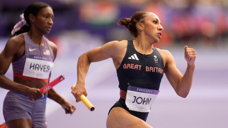 Women running a race