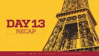 Paris Olympics Day 13 recap graphic