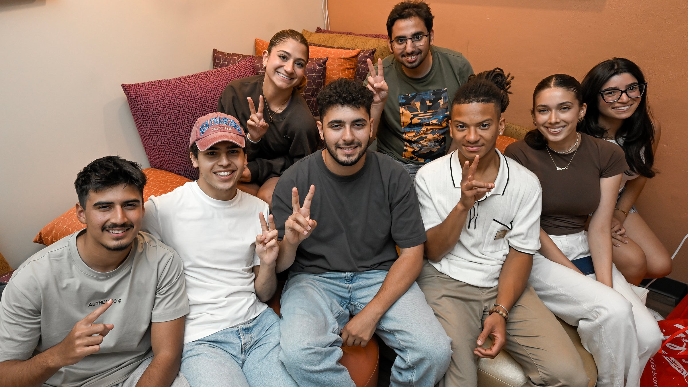 USC SEIP open house: Student visiting the Middle Eastern North African lounge