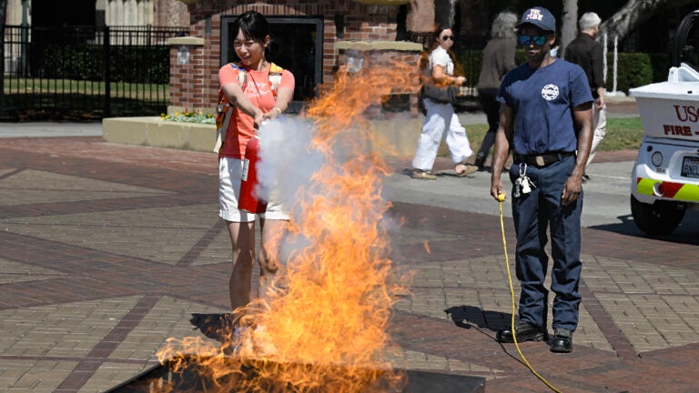USC Safety and Preparedness Fair: Rebecca Chen and Kyle Irving