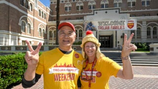 USC Trojan Family Weekend: Jason and Linda Hatakeyama