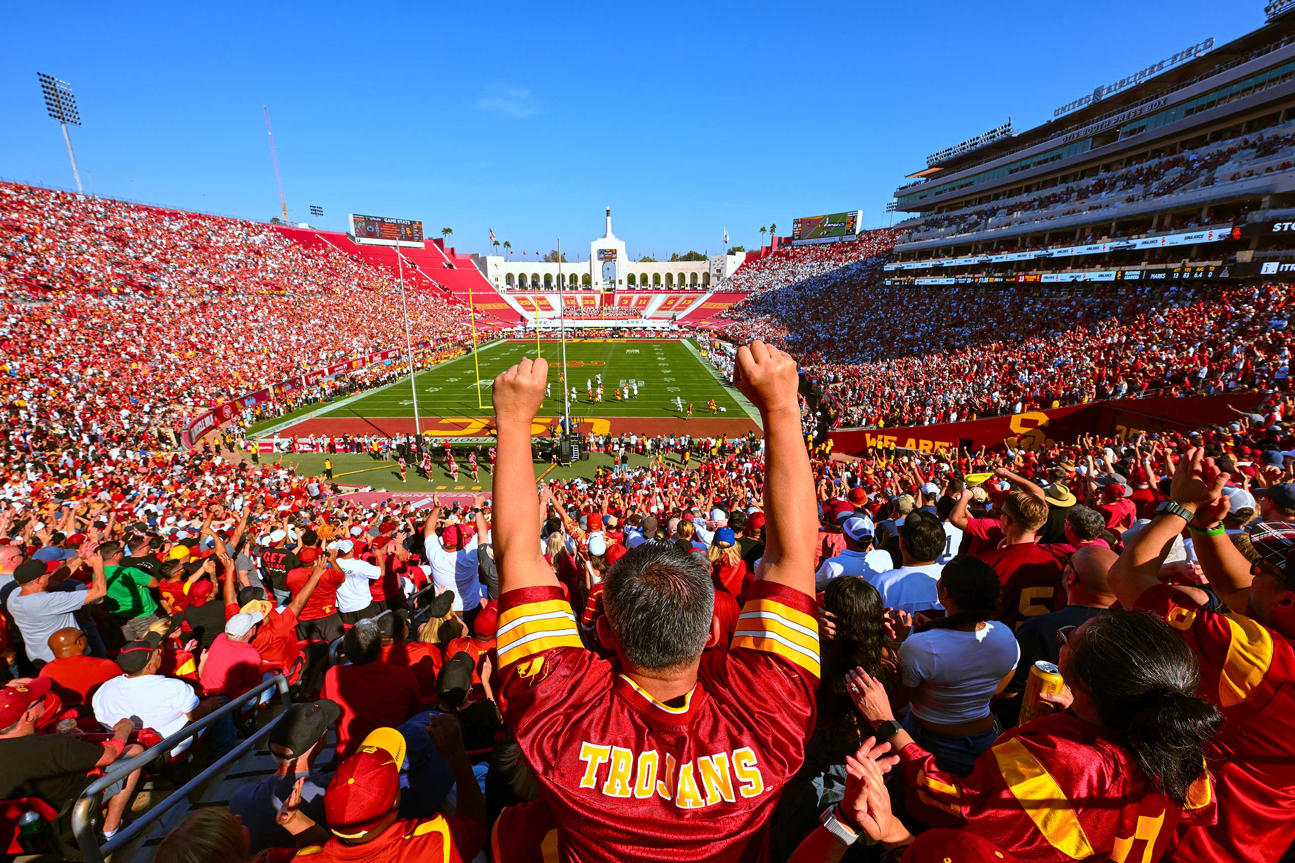 USC Big Ten football game at the Coliseum