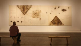 Cai Guo-Qiang exhibit: Inverted Pyramid on the Moon: Project for Humankind No. 3