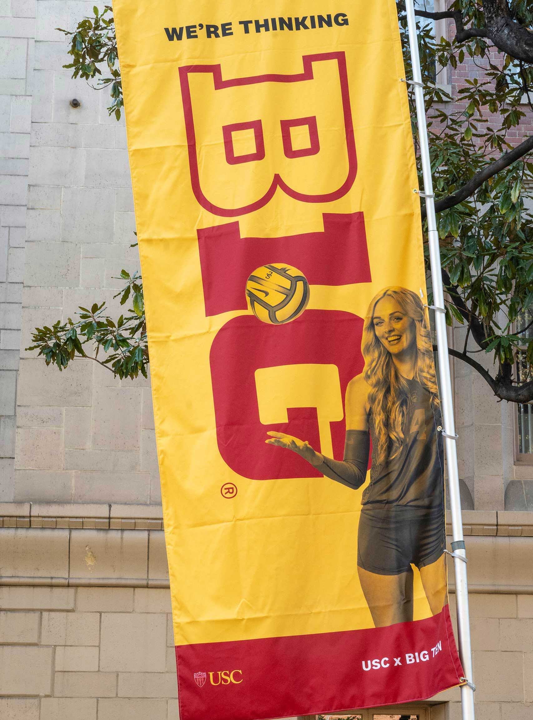 USC Big Ten gameday banner