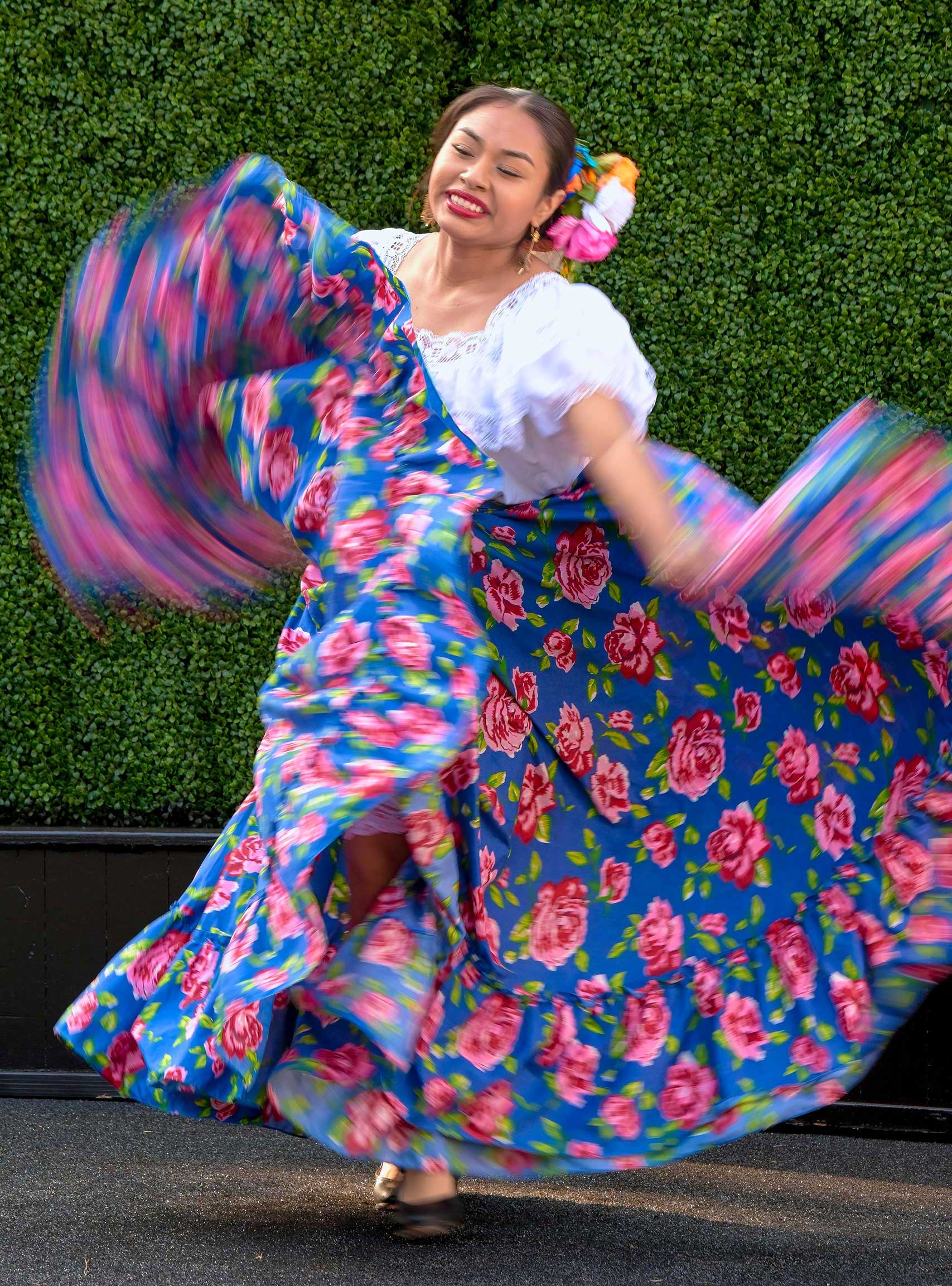 USC Latinx Heritage Month closing celebration dancer