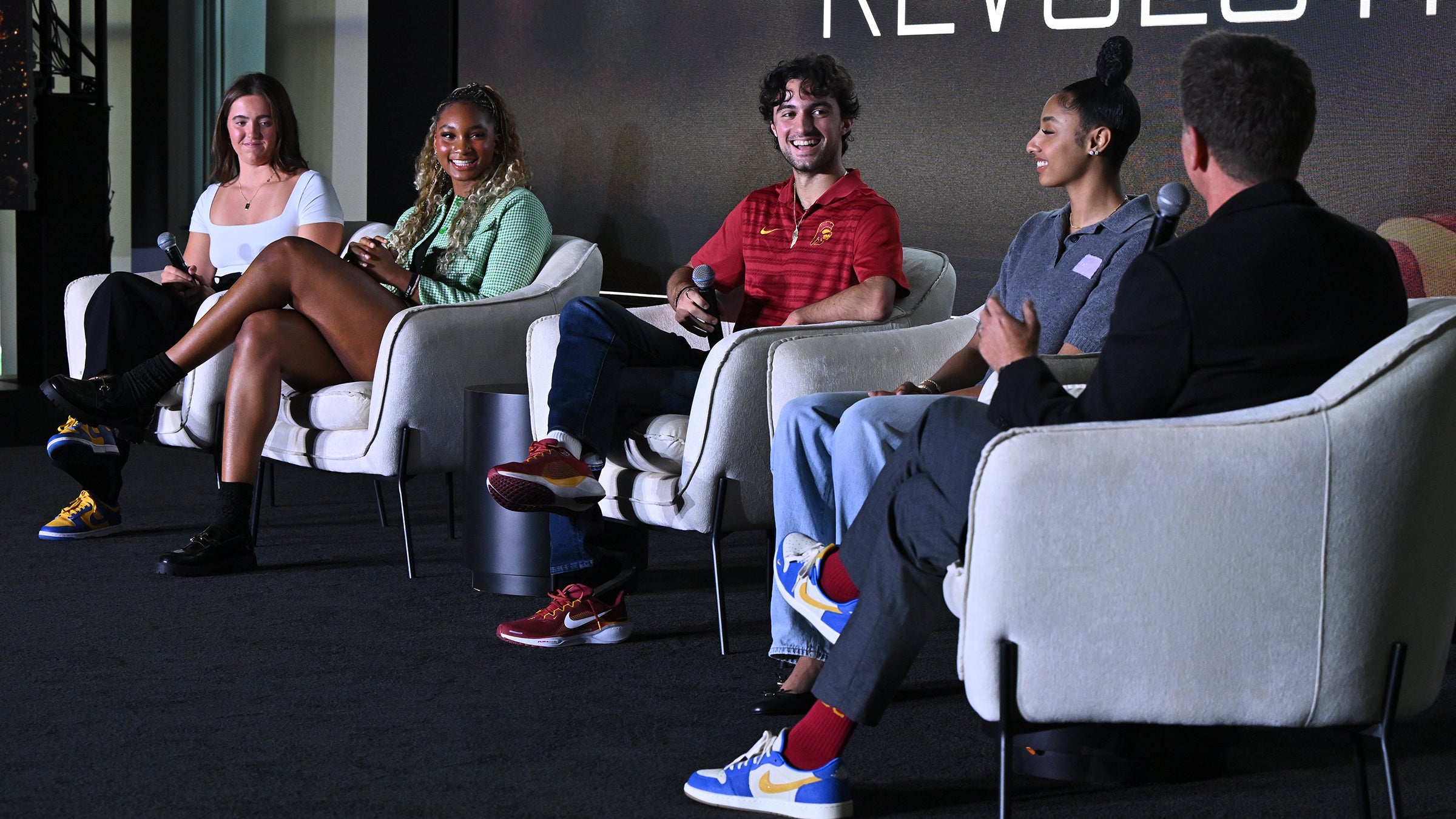 USC Next Level Sports Conference: Lauren Steele, Kiki Iriafen, Ezra Frech, JuJu Watkins and Andy Campion