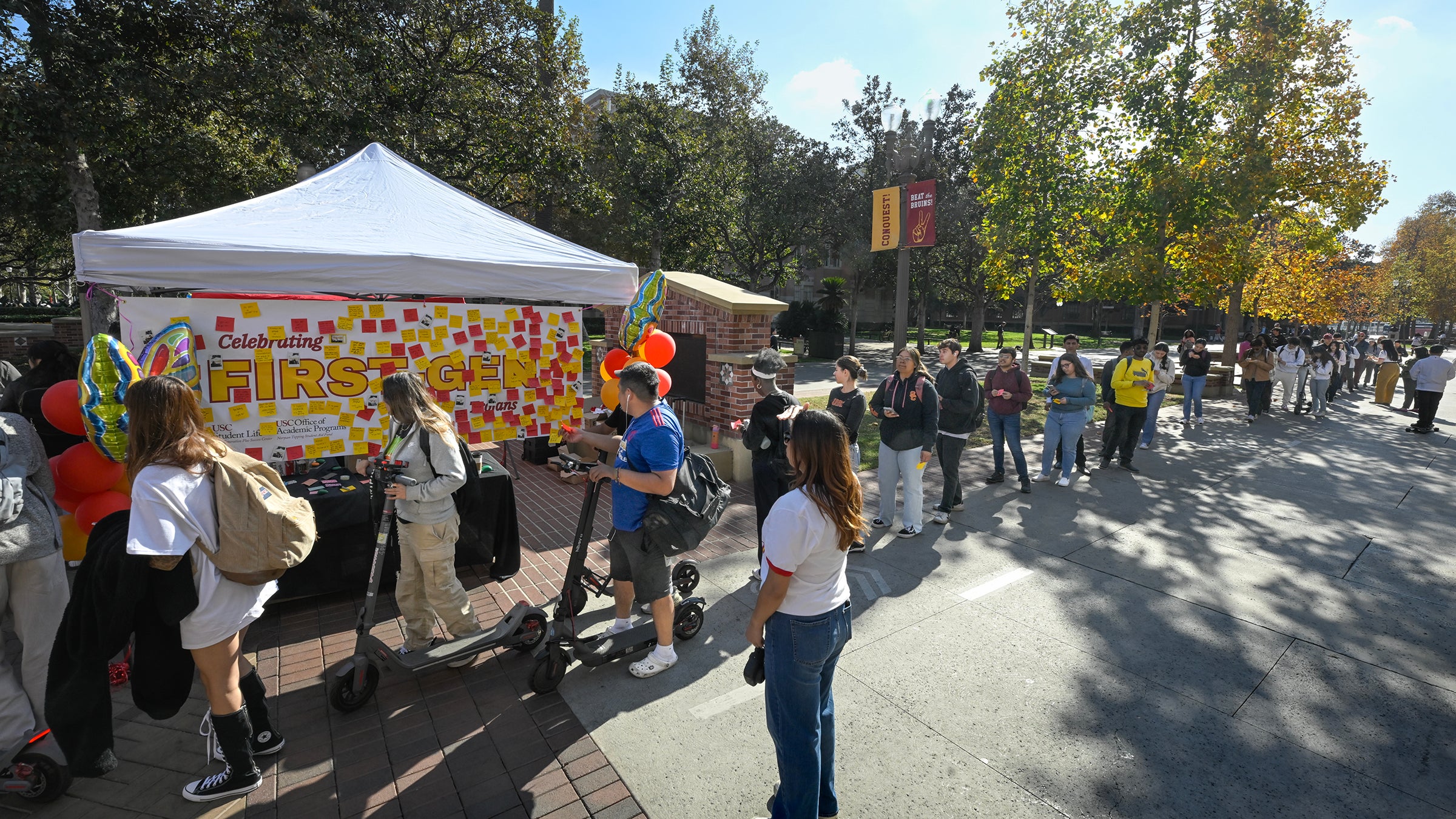 USC first-generation students: Lineup to add messages to banner