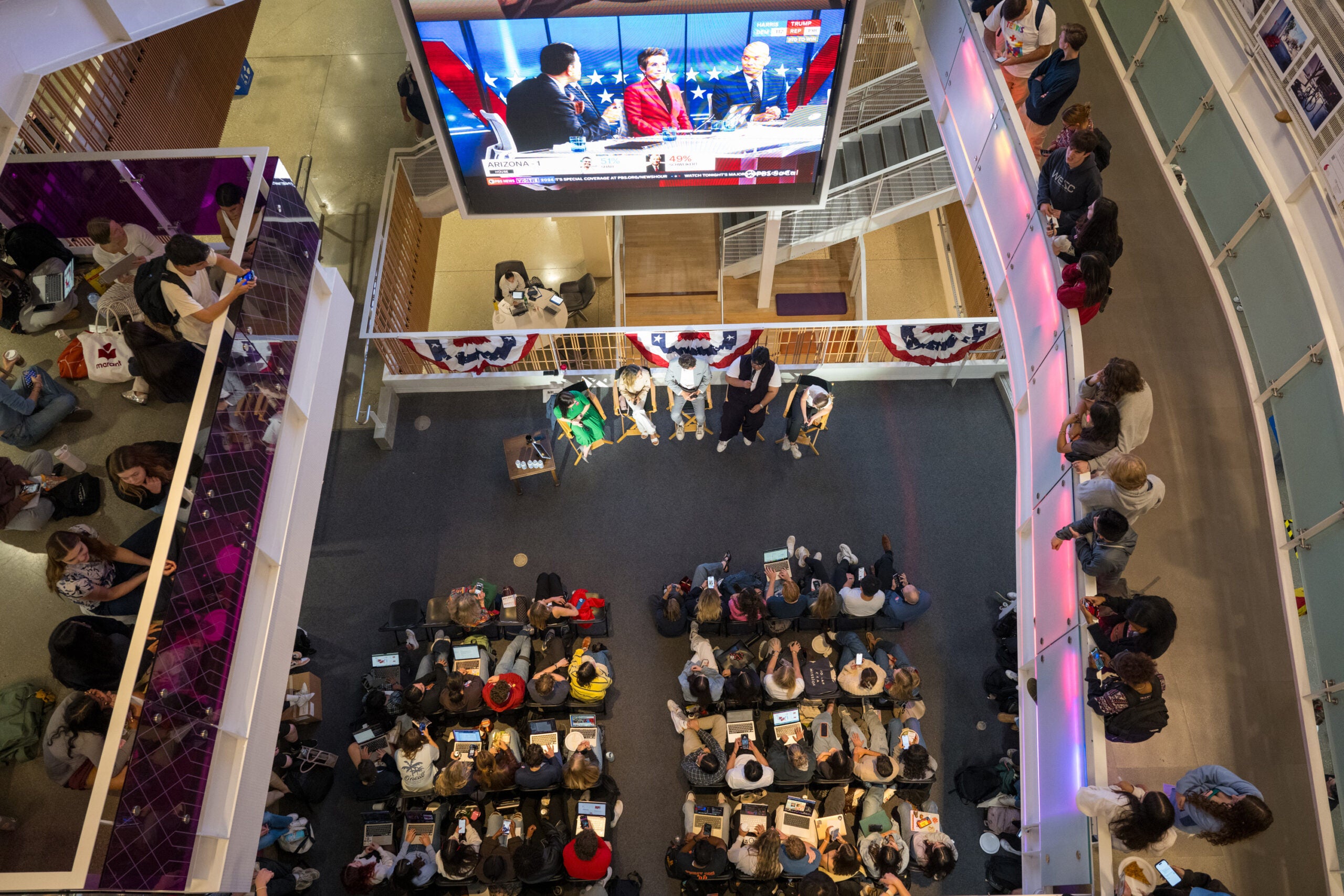 USC election watch party: Crowd