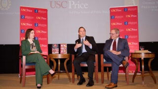 Panelists at the George Washington Leadership Lecture Series