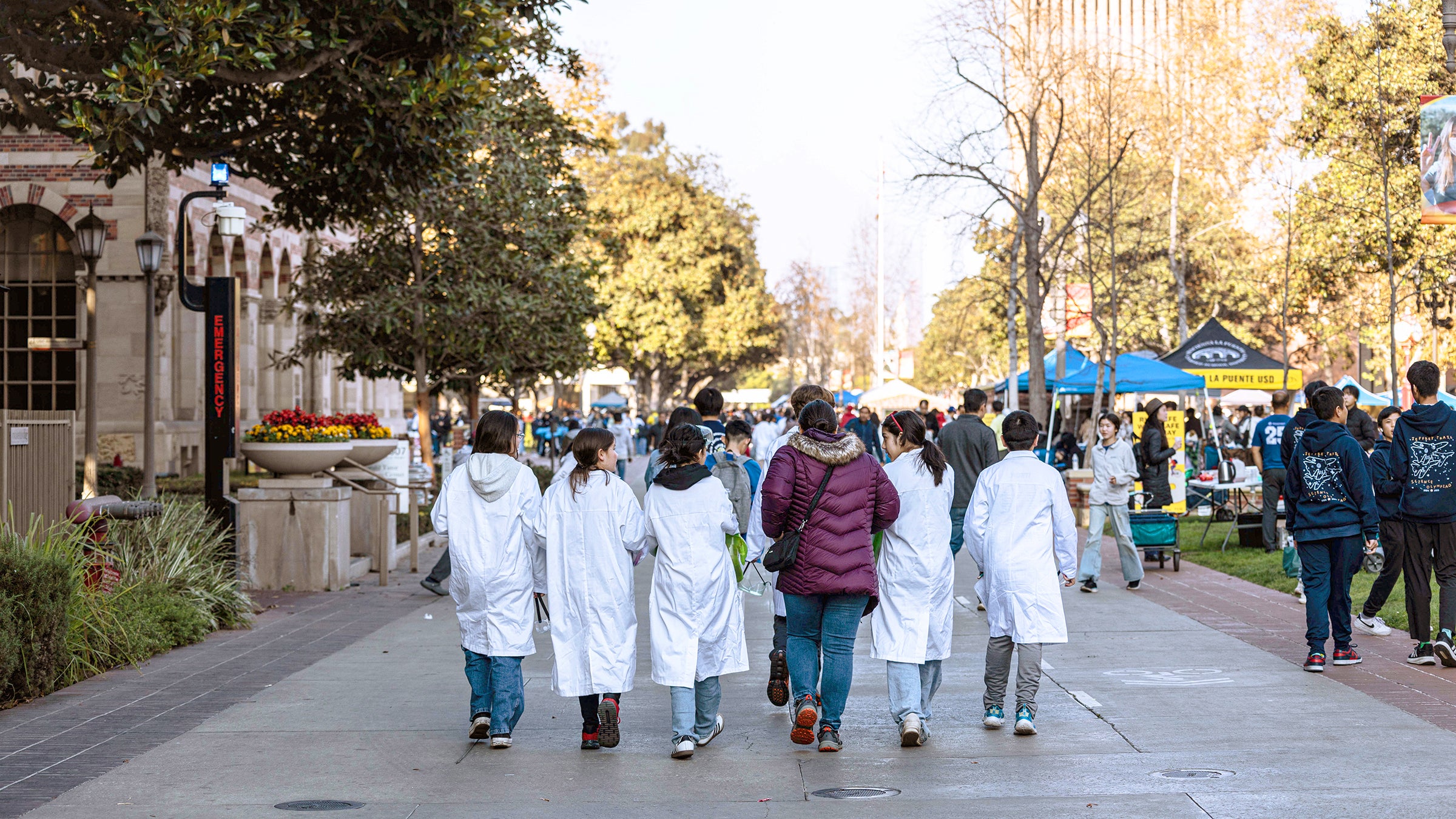 Science Olympiad: Students on campus