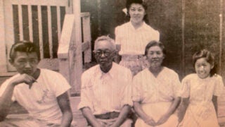 Aochi family in the Rohwer, Arkansas, detention camp