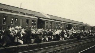 Deportation of Jews in Bielefeld, Germany, on Dec. 13, 1941