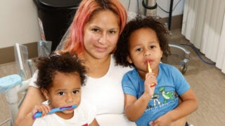 Cassandra Cazaras and children Mulogic and Za