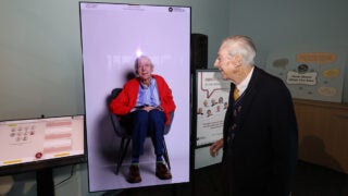 Jerry Lindenstraus with his Survivor Story interactive interview