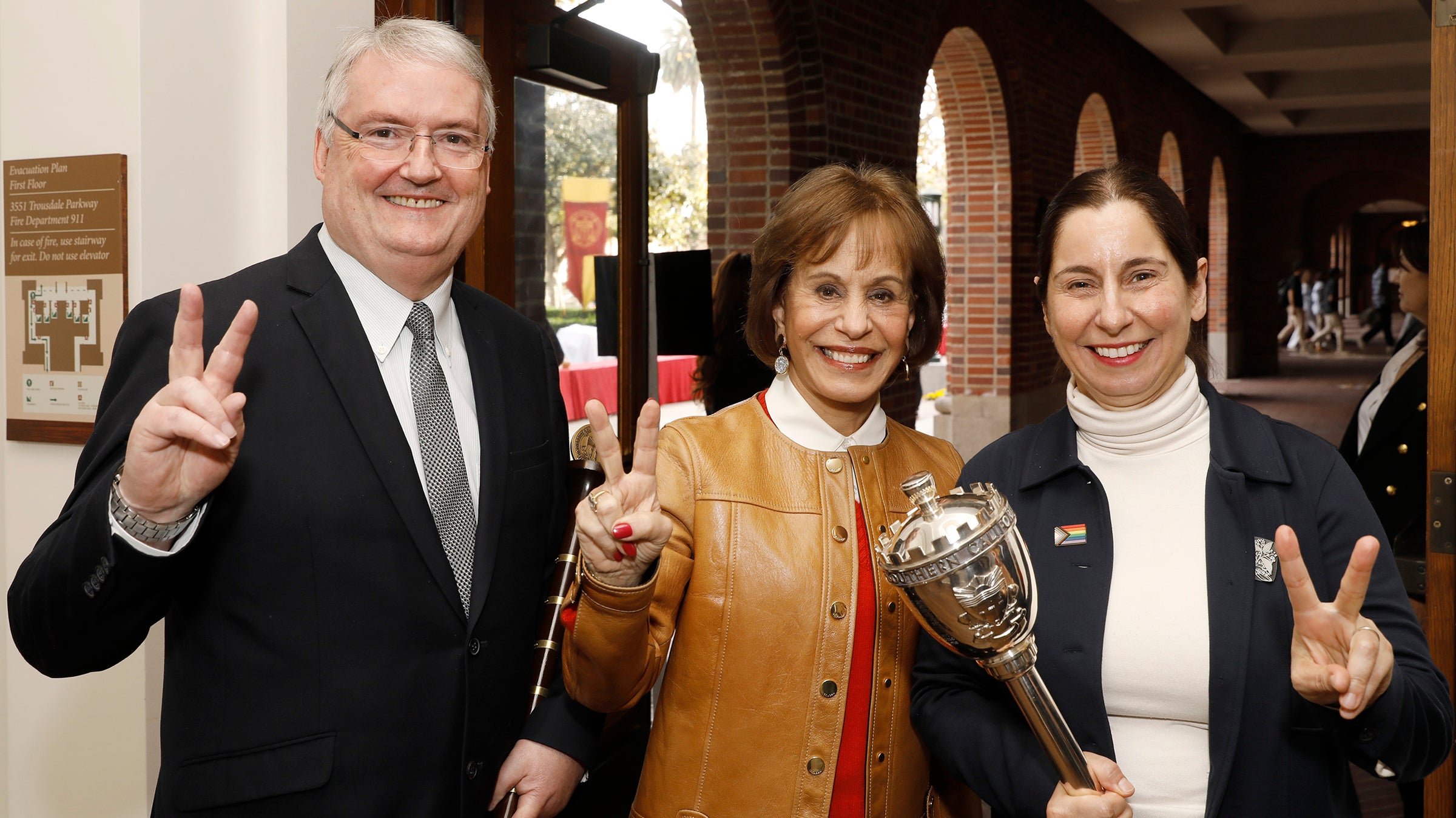 USC spring new student convocation: Donal T. Manahan, Carol Folt and Rima Jubran