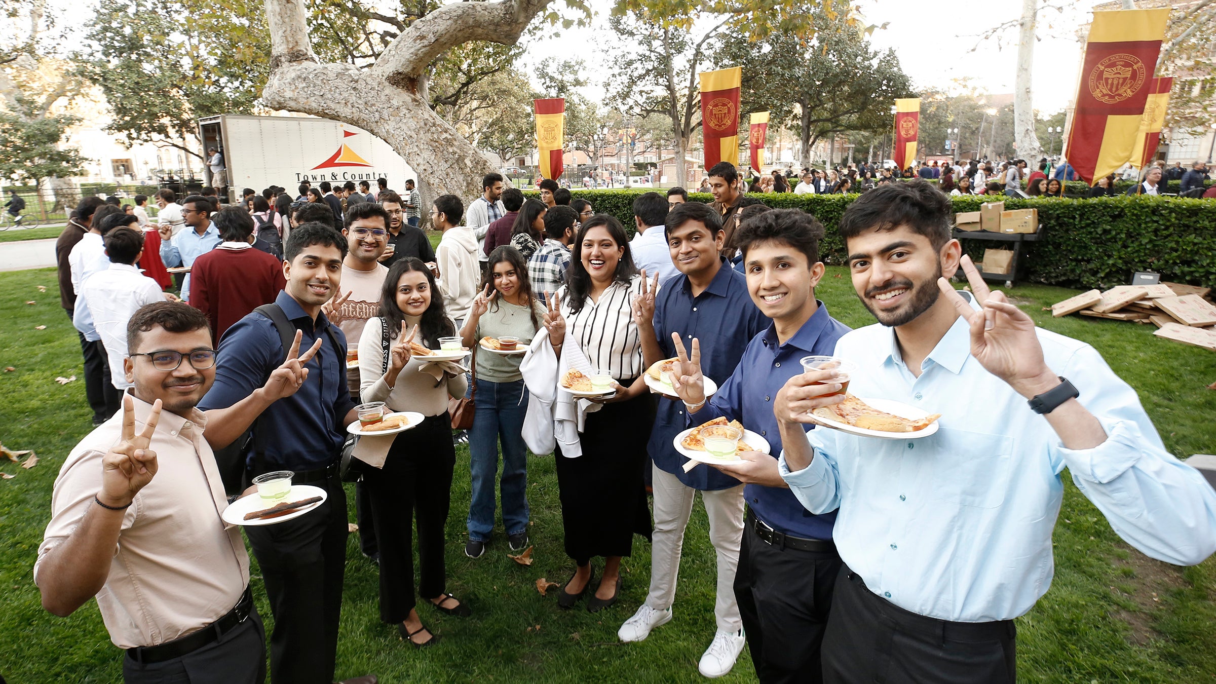 USC spring new student convocation: pizza party