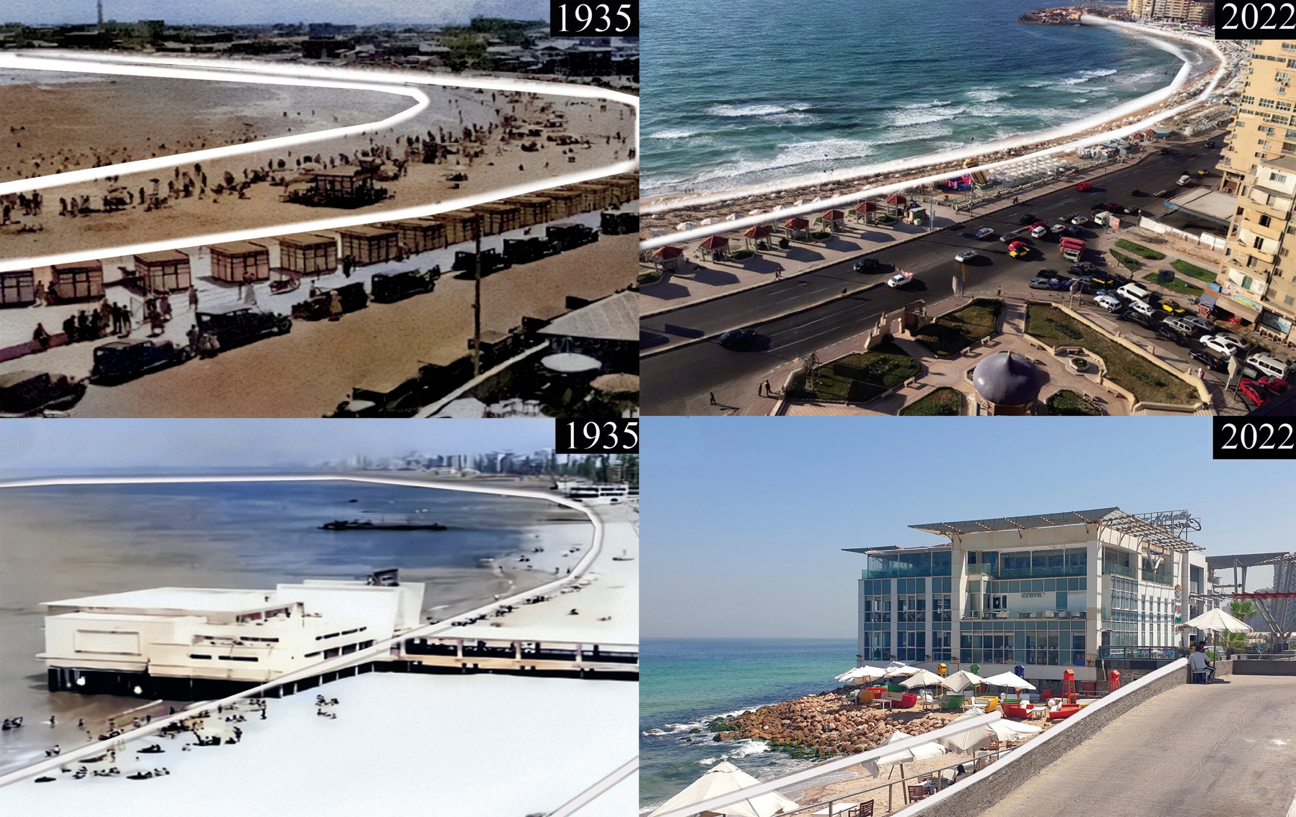 Coastal erosions: changes on Alexandria's coastline