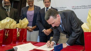 USC Leslie and William McMorrow Neighborhood Academic Initiative event: Samuel Garrison