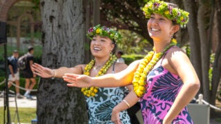 USC Asian American and Pacific Islander Heritage Month Celebration: hula dancers