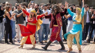 USC Arab American Heritage Month kickoff: dabke dancers