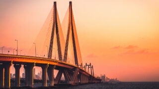 Bandra–Worli Sea Link in Mumbai, India