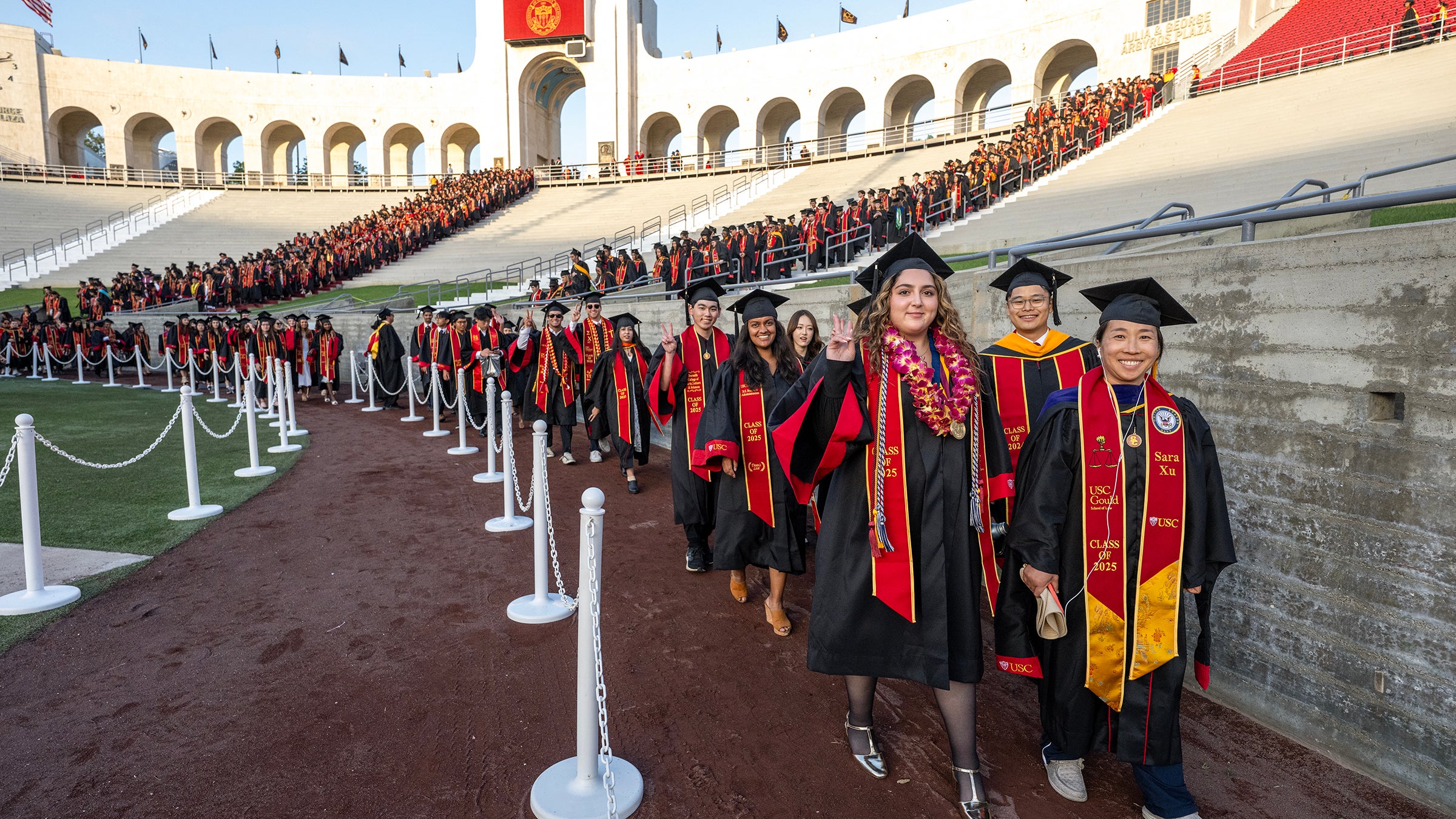 USC 2025 commencement: student procession