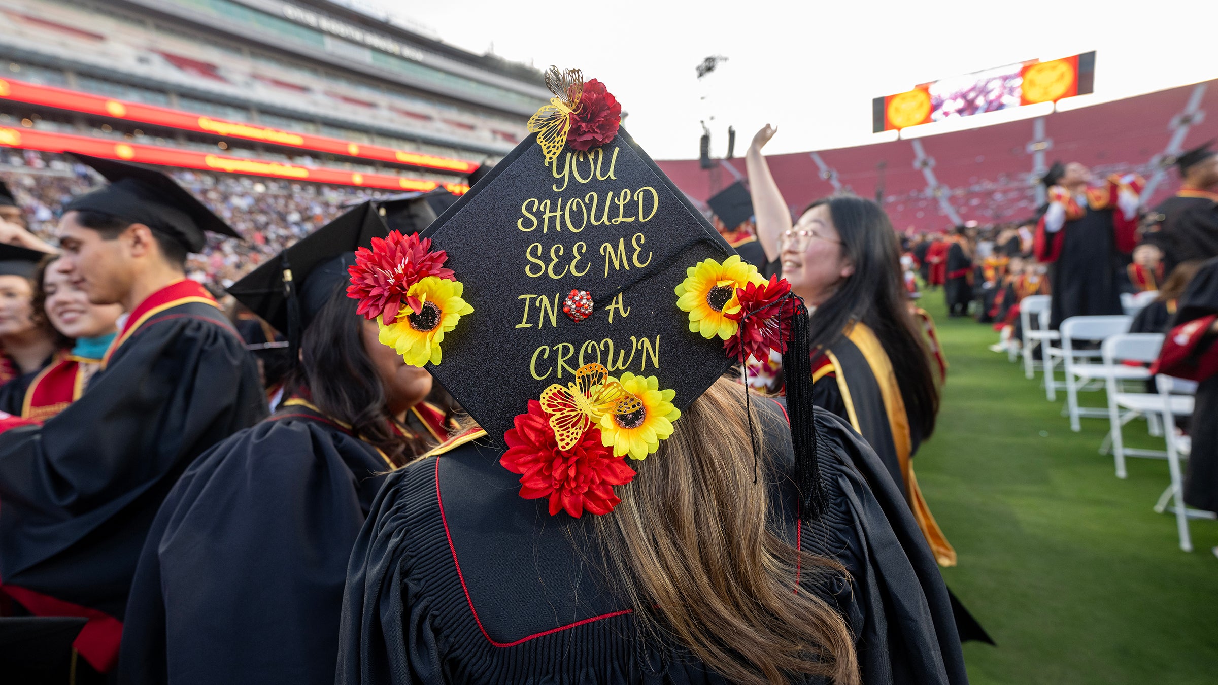 USC 2025 commencement: mortar board