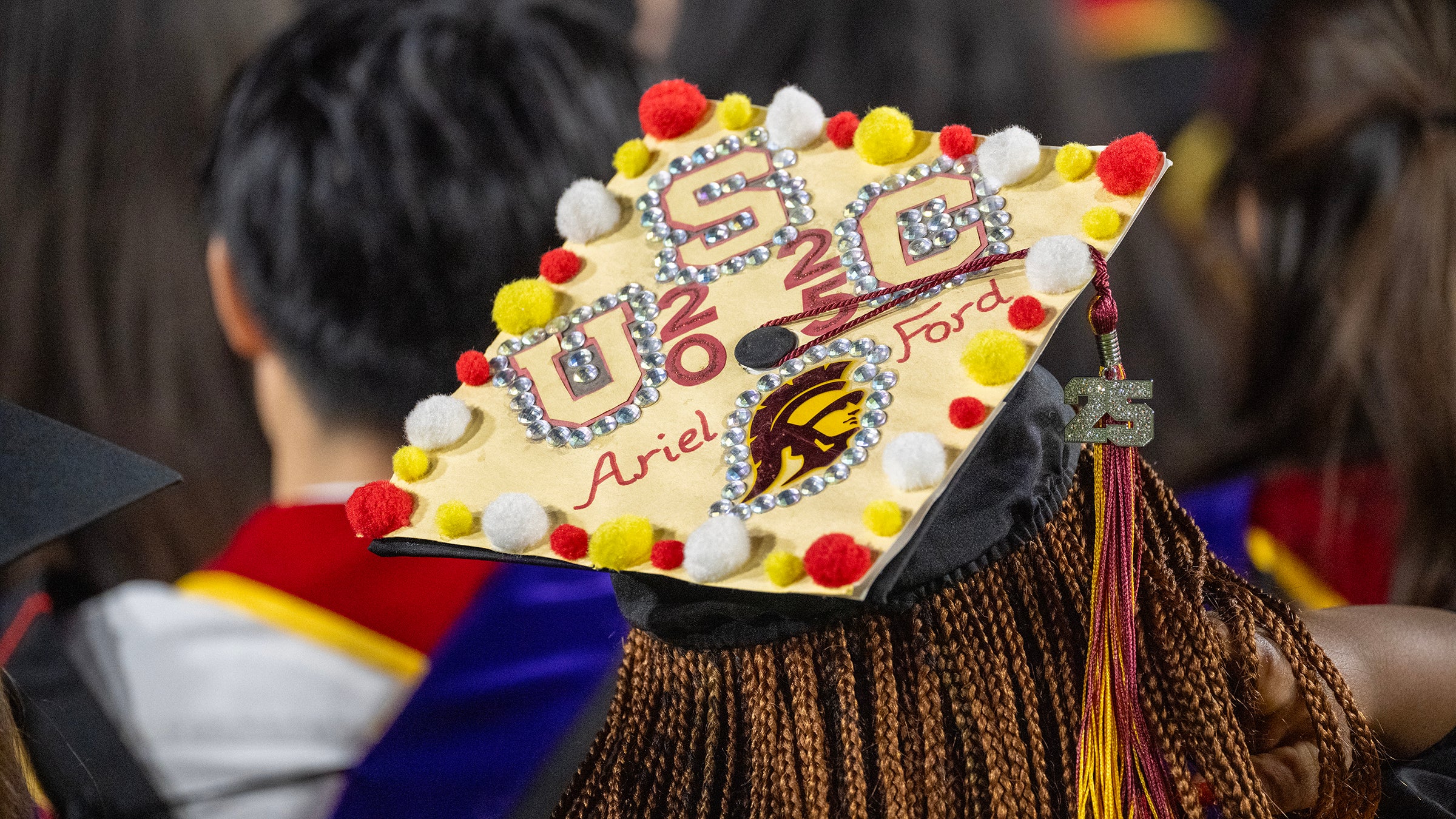 USC 2025 commencement: mortar board