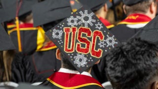 USC 2025 commencement: mortar board