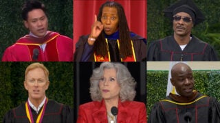 Six commencement speakers